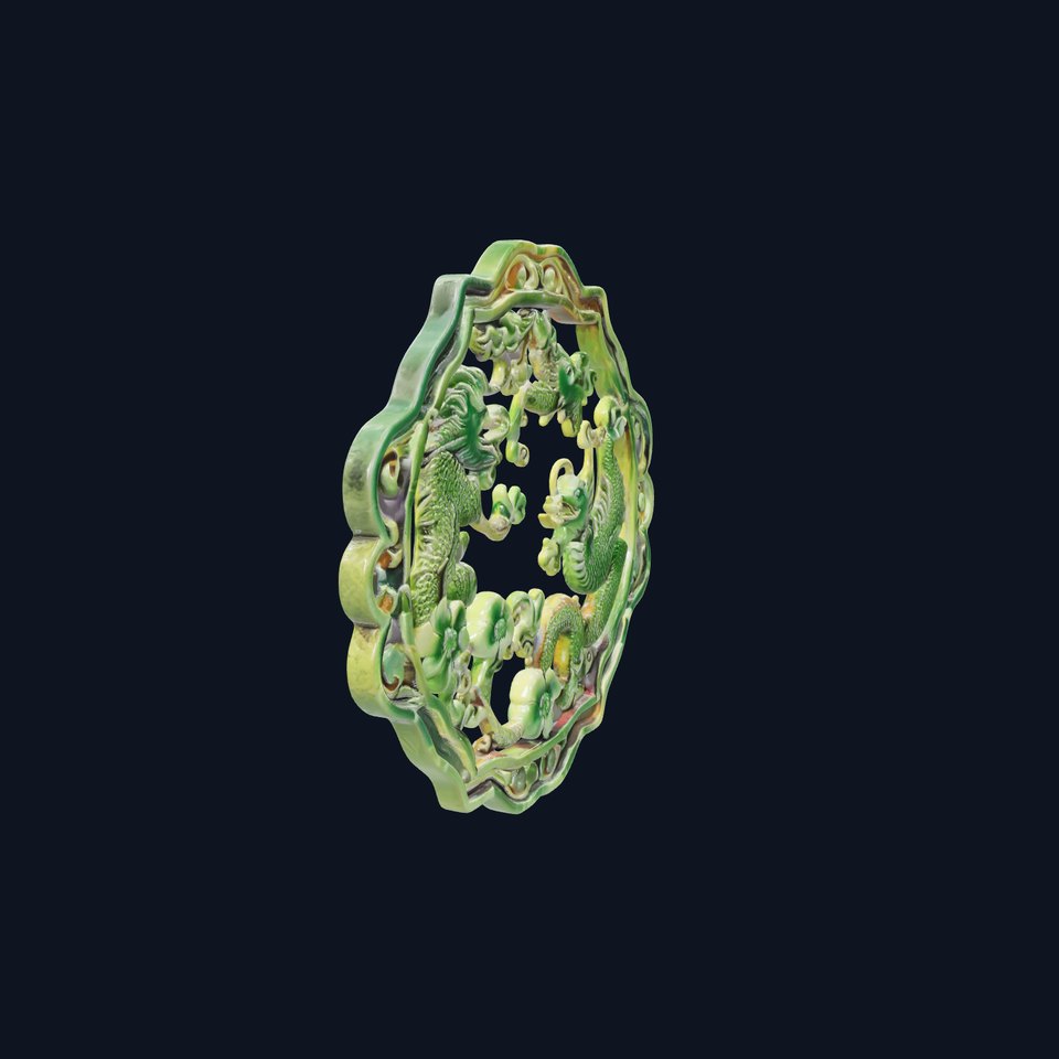 Emerald Dragon Medallion model pack